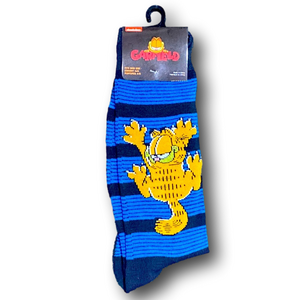 3/$20 Garfield The Cat Funny Novelty Crew Socks - NWT